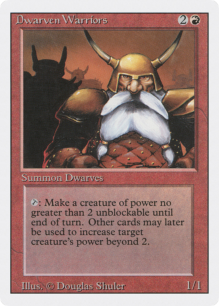 Dwarven Warriors (3ED-144) - Revised Edition - Premium MTG Single from Wizards of the Coast - Just $0.25! Shop now at Game Crave Tournament Store