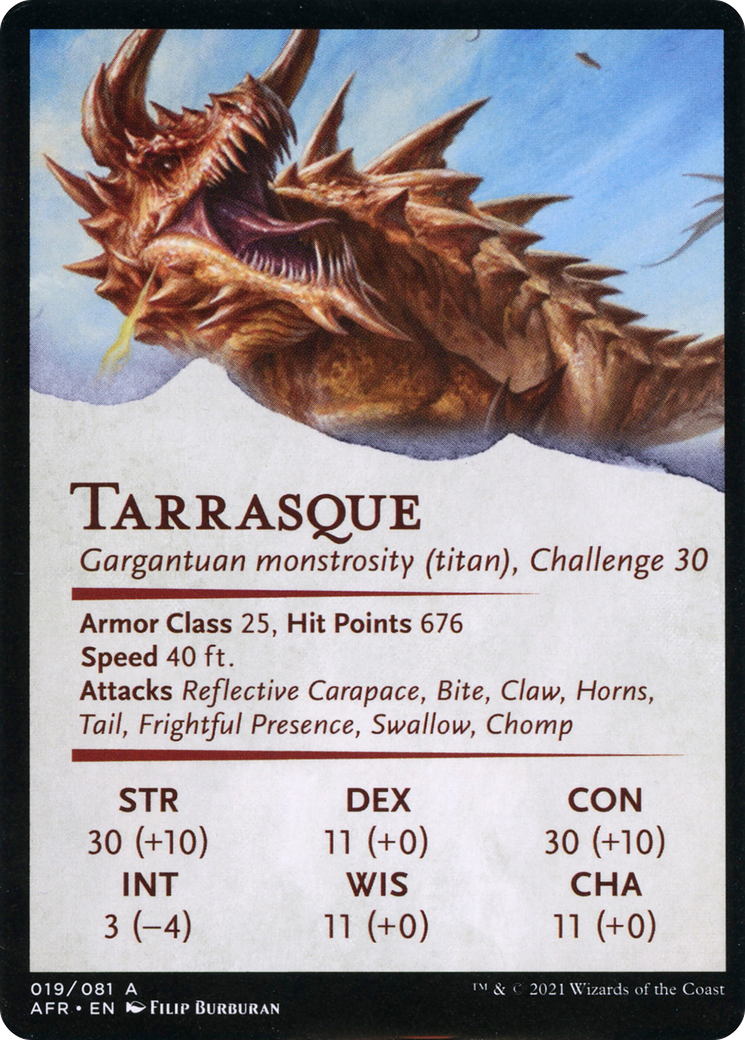 The Tarrasque // Tarrasque (AAFR-019) - Adventures in the Forgotten Realms Art Series (Borderless) - Premium MTG Single from Wizards of the Coast - Just $0! Shop now at Game Crave Tournament Store