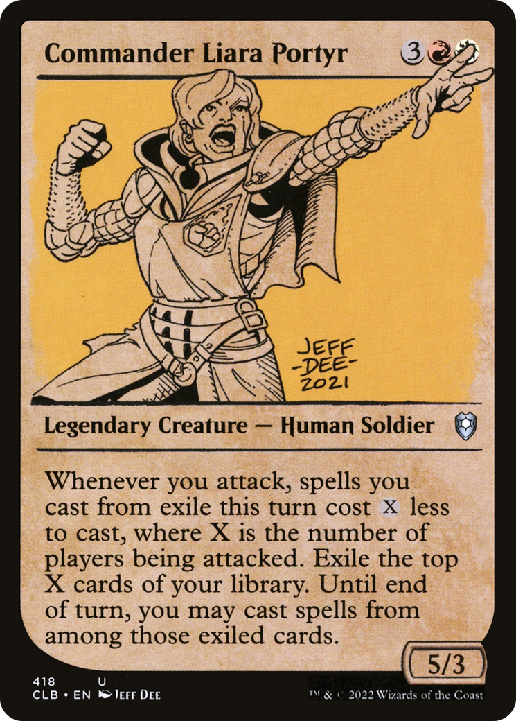 Commander Liara Portyr (CLB-418) - Commander Legends: Battle for Baldur's Gate: (Showcase) Foil - Premium MTG Single from Wizards of the Coast - Just $0.08! Shop now at Game Crave Tournament Store