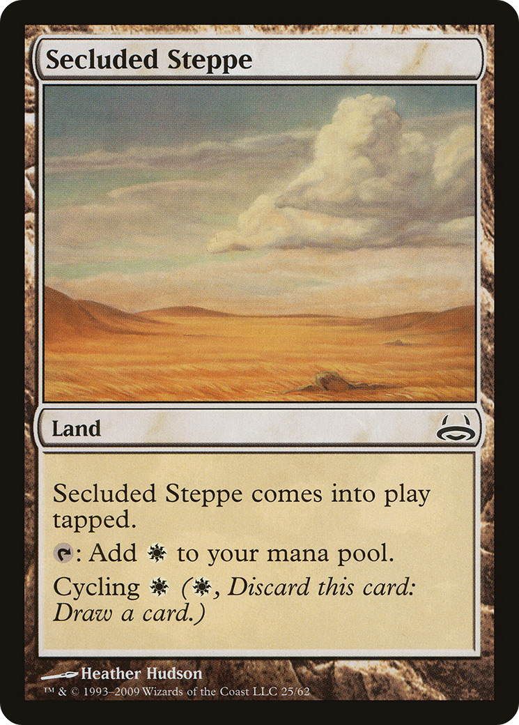 Secluded Steppe (DDC-025) - Duel Decks: Divine vs. Demonic - Premium MTG Single from Wizards of the Coast - Just $0.25! Shop now at Game Crave Tournament Store