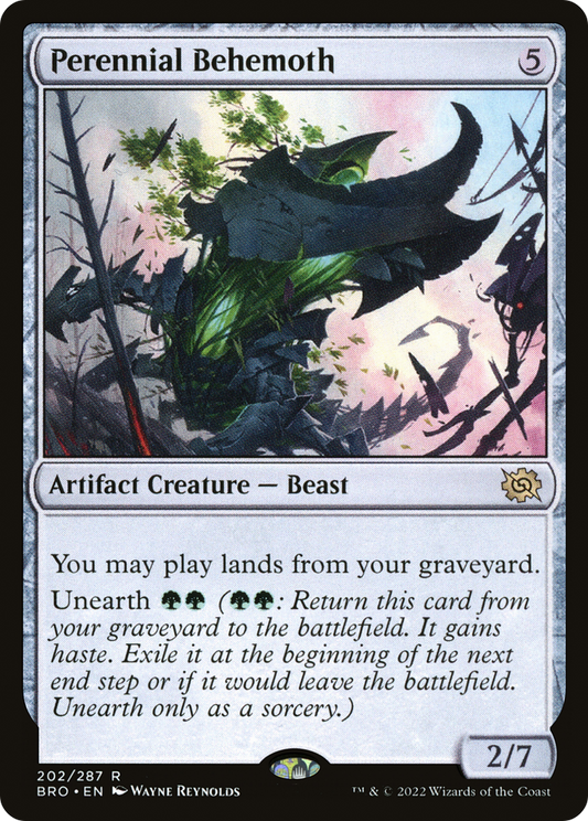 Perennial Behemoth (BRO-202) - The Brothers' War - Premium MTG Single from Wizards of the Coast - Just $0.08! Shop now at Game Crave Tournament Store