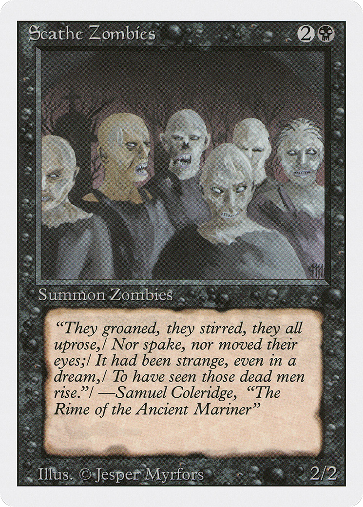Scathe Zombies (3ED-127) - Revised Edition - Premium MTG Single from Wizards of the Coast - Just $0.08! Shop now at Game Crave Tournament Store