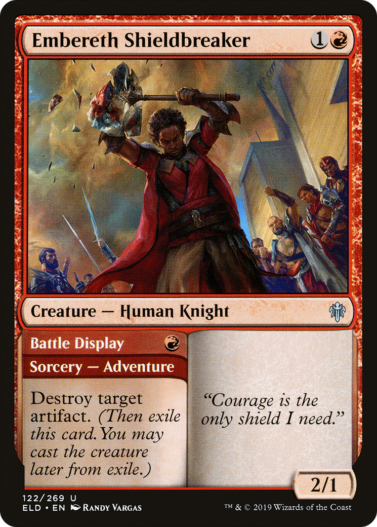 Embereth Shieldbreaker // Battle Display (ELD-122) - Throne of Eldraine - Premium MTG Single from Wizards of the Coast - Just $0.08! Shop now at Game Crave Tournament Store