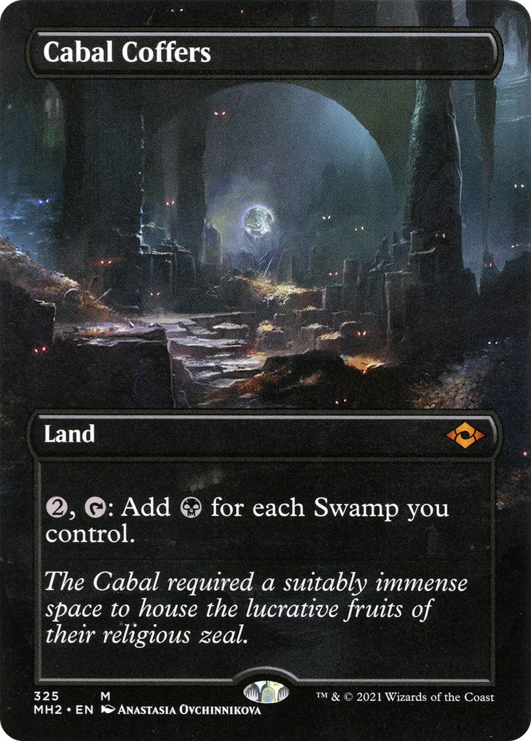 Cabal Coffers (MH2-325) - Modern Horizons 2 (Borderless) Foil - Premium MTG Single from Wizards of the Coast - Just $12.33! Shop now at Game Crave Tournament Store