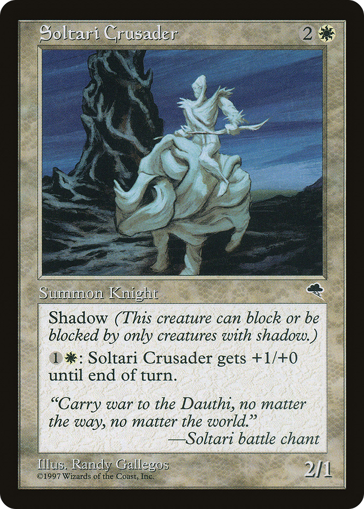 Soltari Crusader (TMP-041) - Tempest - Premium MTG Single from Wizards of the Coast - Just $0.08! Shop now at Game Crave Tournament Store