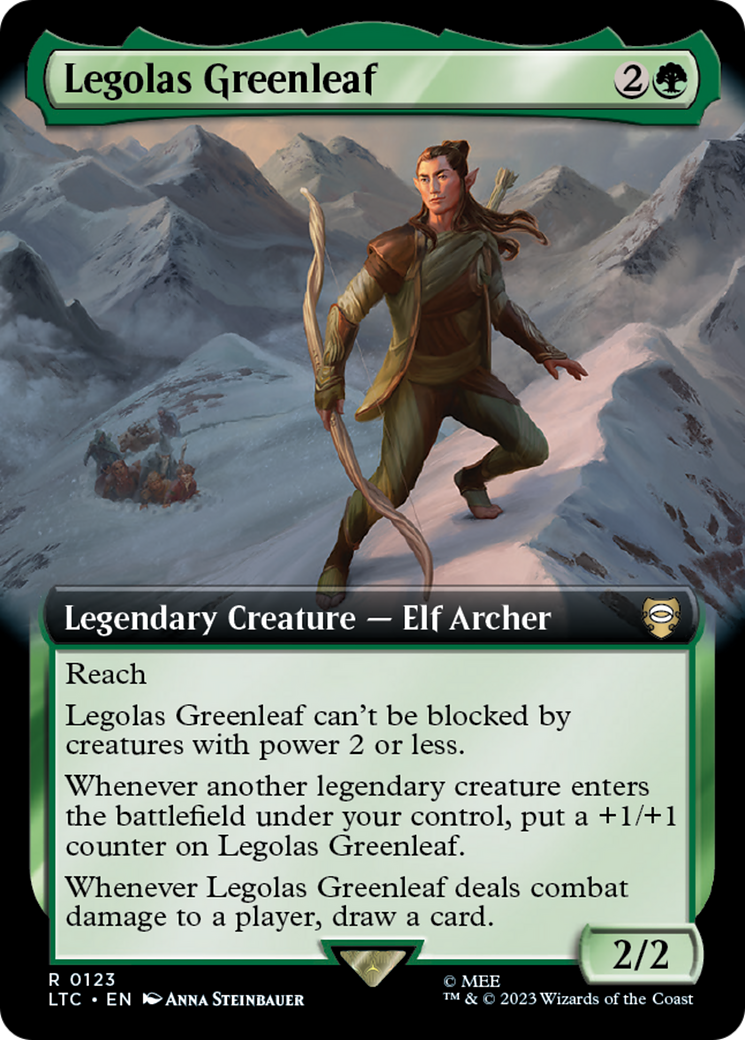 Legolas Greenleaf (LTC-123) - Tales of Middle-earth Commander: (Extended Art) - Premium MTG Single from Wizards of the Coast - Just $0.68! Shop now at Game Crave Tournament Store