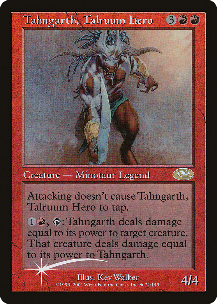 Tahngarth, Talruum Hero (PLS-74★) - Planeshift Foil - Premium MTG Single from Wizards of the Coast - Just $17.28! Shop now at Game Crave Tournament Store