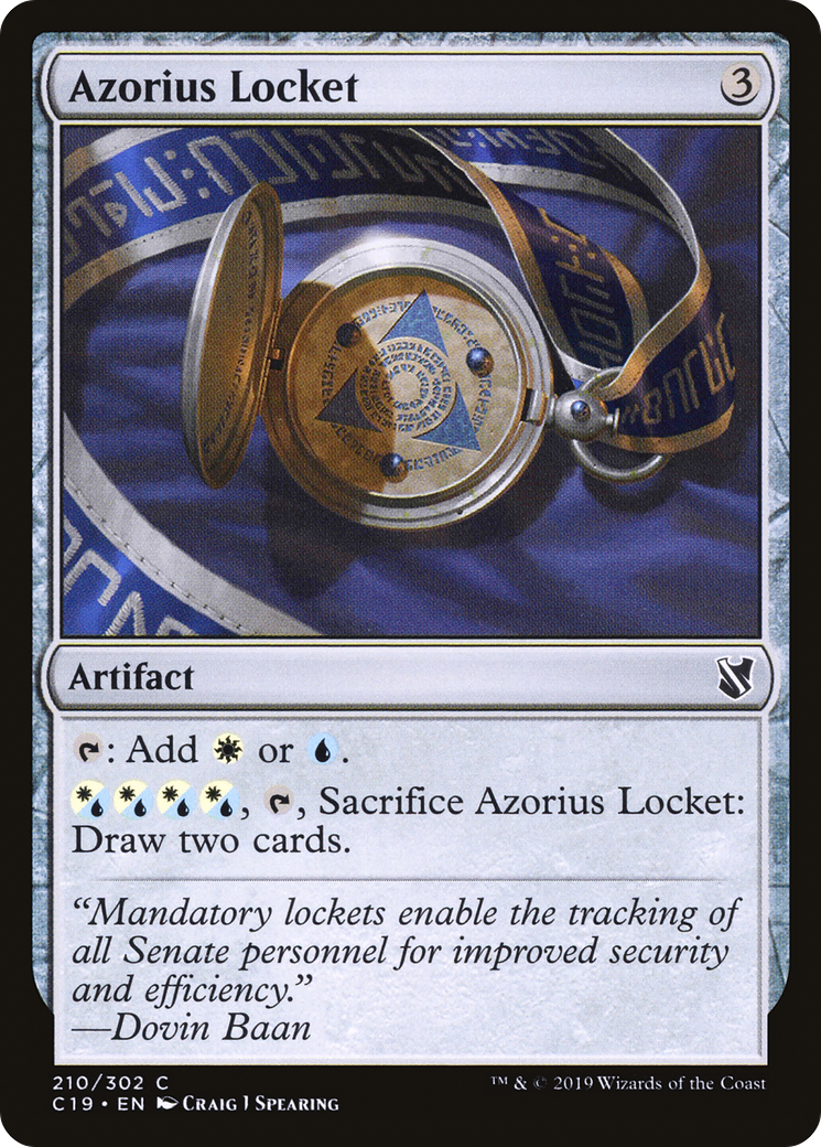 Azorius Locket (C19-210) - Commander 2019 - Premium MTG Single from Wizards of the Coast - Just $0.08! Shop now at Game Crave Tournament Store