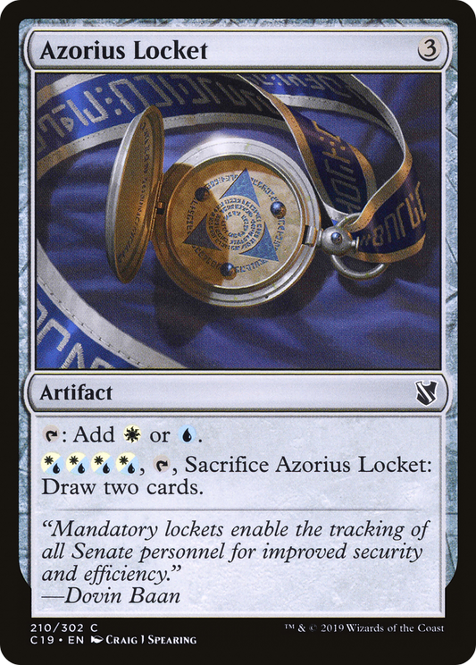 Azorius Locket (C19-210) - Commander 2019 - Premium MTG Single from Wizards of the Coast - Just $0.08! Shop now at Game Crave Tournament Store