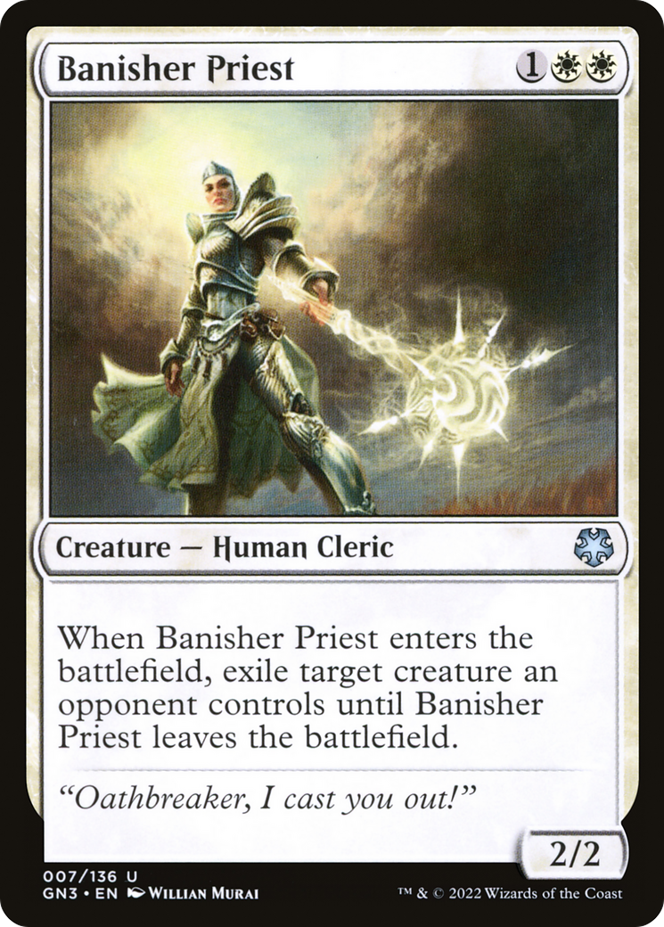 Banisher Priest (GN3-007) - Game Night: Free-for-All - Premium MTG Single from Wizards of the Coast - Just $0.08! Shop now at Game Crave Tournament Store