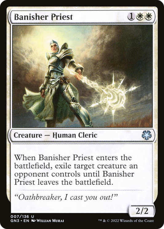 Banisher Priest (GN3-007) - Game Night: Free-for-All - Premium MTG Single from Wizards of the Coast - Just $0.08! Shop now at Game Crave Tournament Store