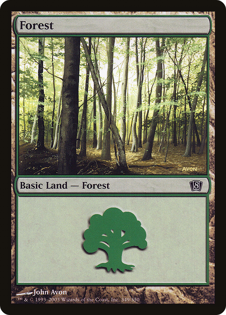Forest (8ED-349★) - Eighth Edition Foil - Premium MTG Single from Wizards of the Coast - Just $1.22! Shop now at Game Crave Tournament Store