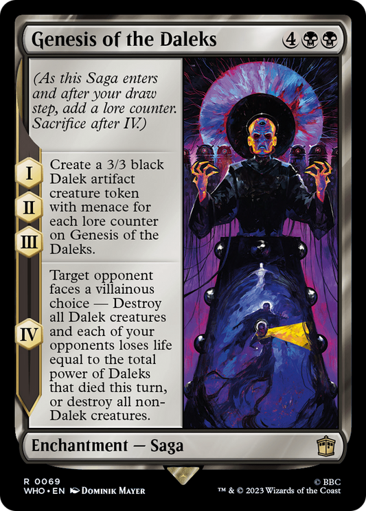 Genesis of the Daleks (WHO-069) - Doctor Who - Premium MTG Single from Wizards of the Coast - Just $0.08! Shop now at Game Crave Tournament Store