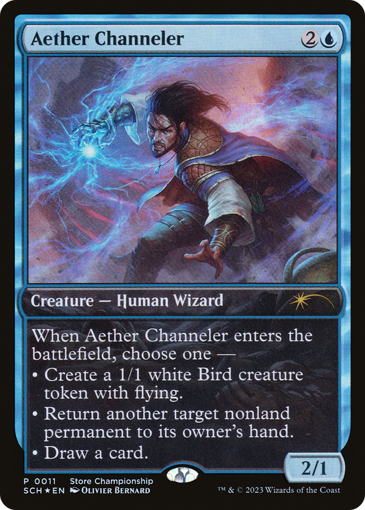 Aether Channeler (SCH-011) - Store Championships Foil - Premium MTG Single from Wizards of the Coast - Just $2.04! Shop now at Game Crave Tournament Store
