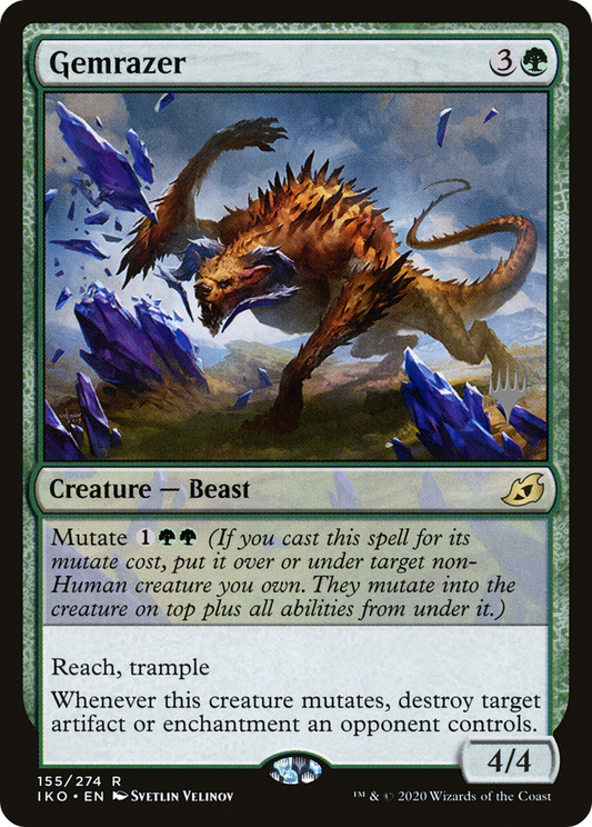 Gemrazer (PIKO-155P) - Ikoria: Lair of Behemoths Promos - Premium MTG Single from Wizards of the Coast - Just $0.71! Shop now at Game Crave Tournament Store