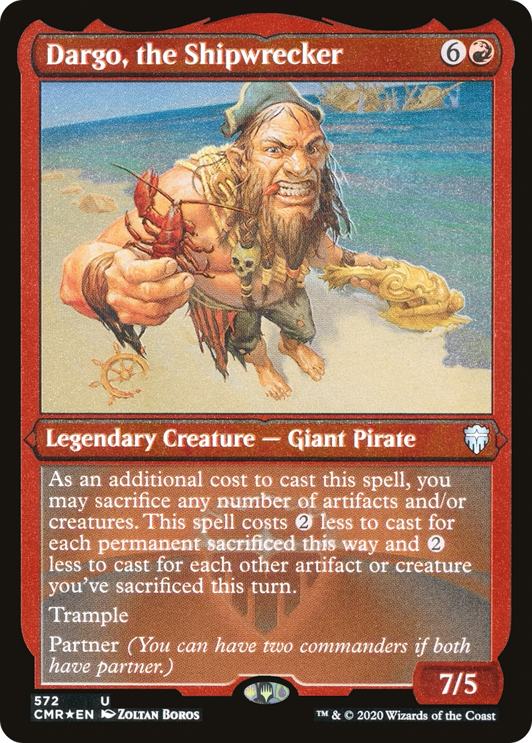 Dargo, the Shipwrecker (CMR-572) - Commander Legends Etched Foil - Premium MTG Single from Wizards of the Coast - Just $0.58! Shop now at Game Crave Tournament Store