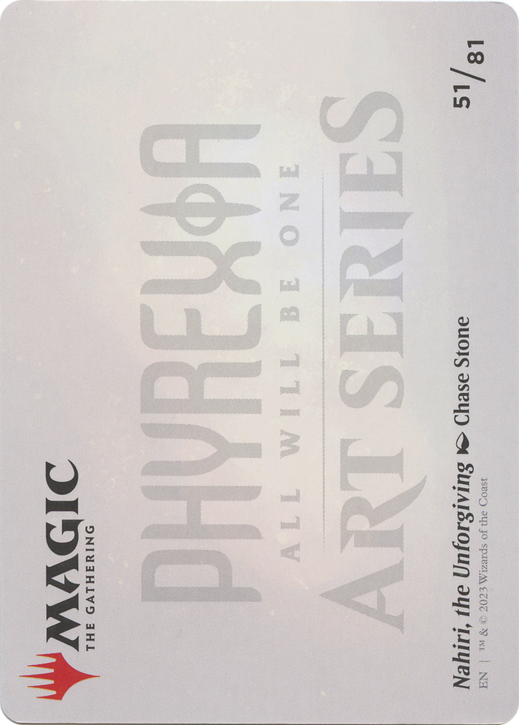 Nahiri, the Unforgiving // Nahiri, the Unforgiving (AONE-051) - Phyrexia: All Will Be One Art Series (Borderless) Foil - Premium MTG Single from Wizards of the Coast - Just $0! Shop now at Game Crave Tournament Store
