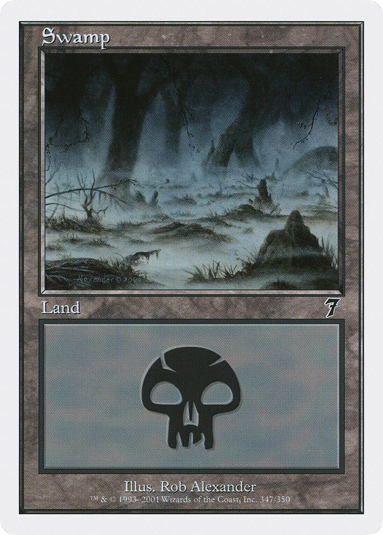 Swamp (7ED-347) - Seventh Edition - Premium MTG Single from Wizards of the Coast - Just $1.46! Shop now at Game Crave Tournament Store