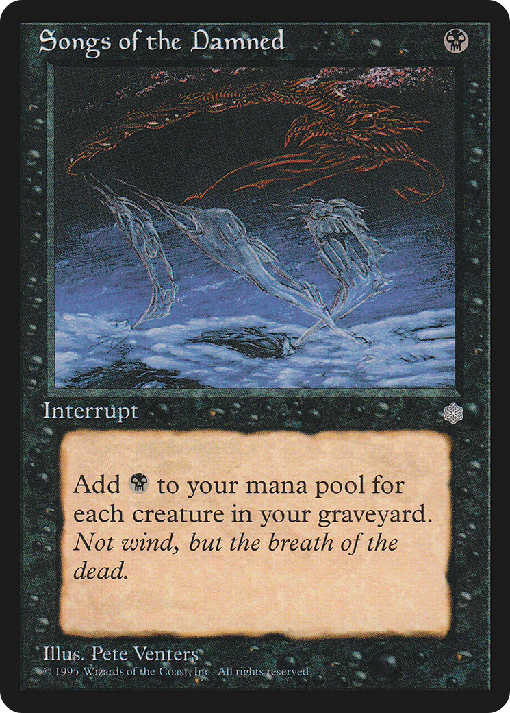 Songs of the Damned (ICE-160) - Ice Age - Premium MTG Single from Wizards of the Coast - Just $0.96! Shop now at Game Crave Tournament Store