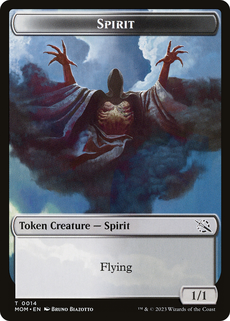 Spirit (TMOM-014) - March of the Machine Tokens Foil - Premium MTG Single from Wizards of the Coast - Just $0! Shop now at Game Crave Tournament Store