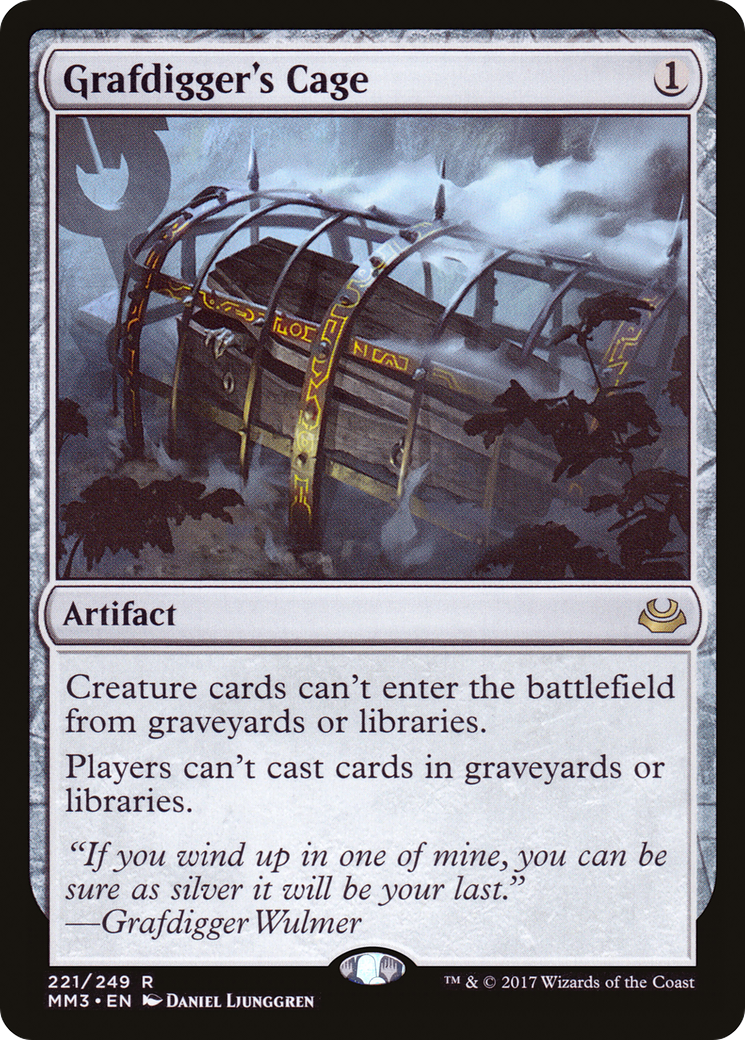 Grafdigger's Cage (MM3-221) - Modern Masters 2017 - Premium MTG Single from Wizards of the Coast - Just $1.77! Shop now at Game Crave Tournament Store