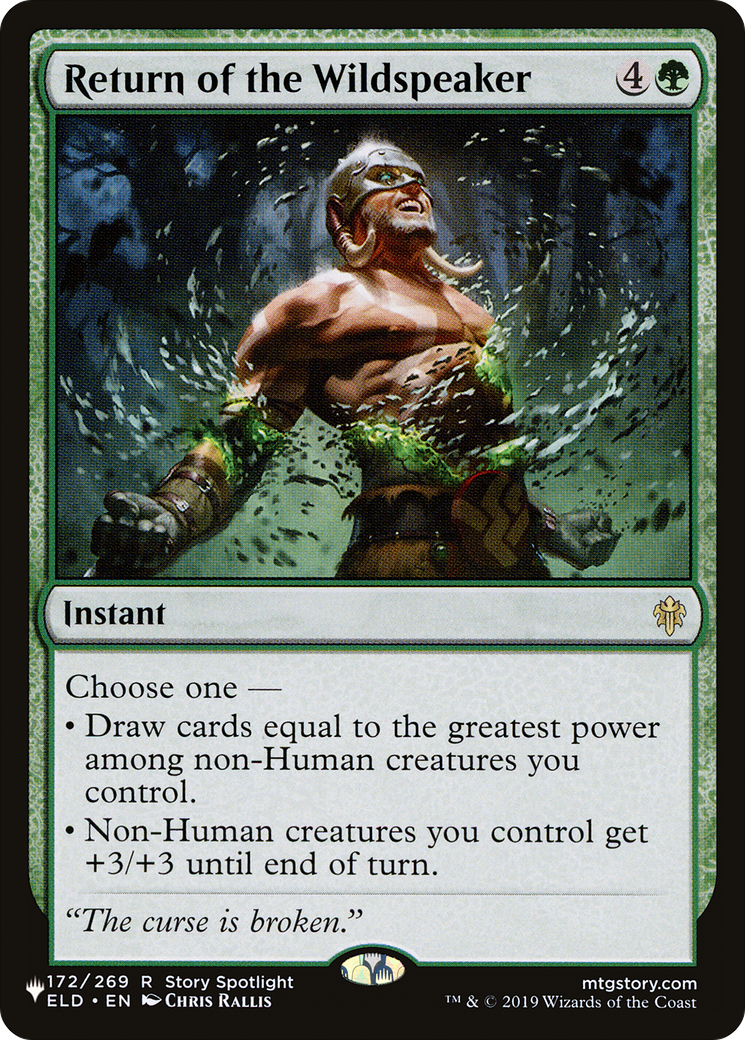 Return of the Wildspeaker (PLIST-1277) - The List - Premium MTG Single from Wizards of the Coast - Just $0.23! Shop now at Game Crave Tournament Store