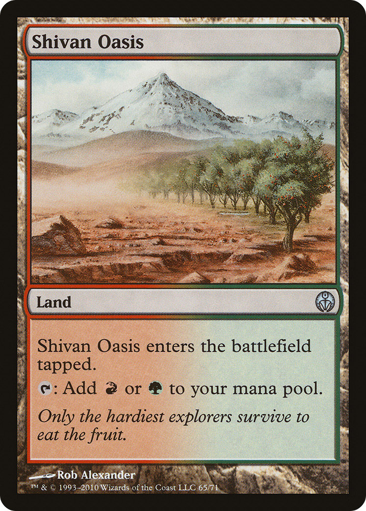 Shivan Oasis (DDE-065) - Duel Decks: Phyrexia vs. the Coalition - Premium MTG Single from Wizards of the Coast - Just $0.08! Shop now at Game Crave Tournament Store