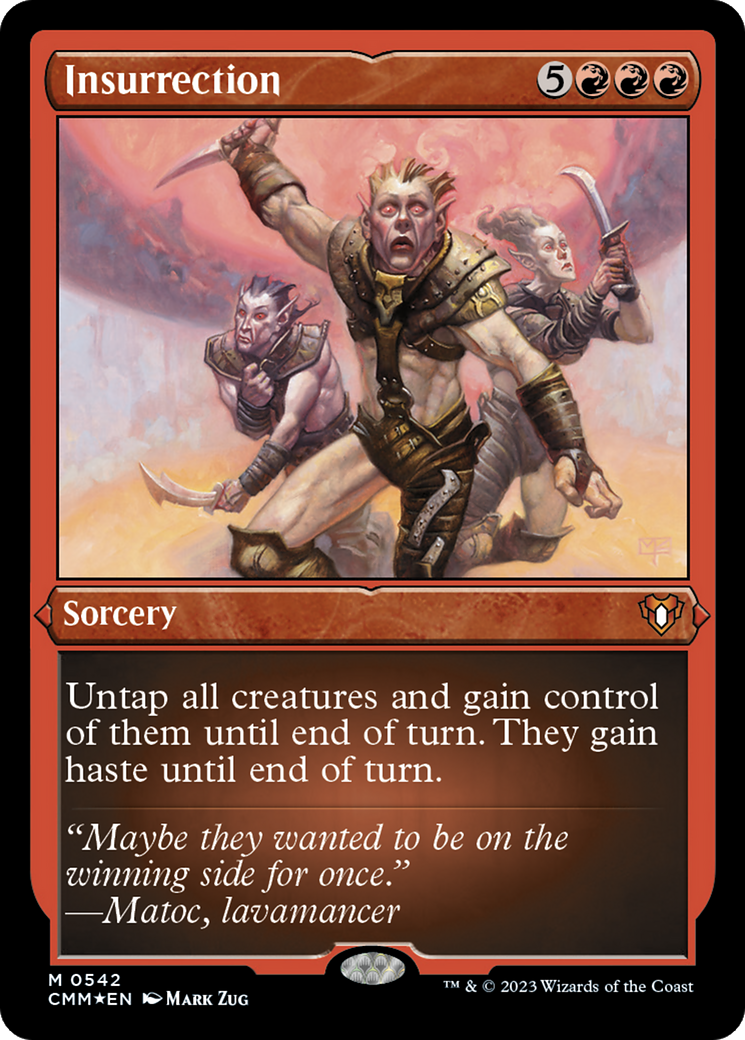 Insurrection (CMM-542) - Commander Masters Etched Foil - Premium MTG Single from Wizards of the Coast - Just $1.79! Shop now at Game Crave Tournament Store