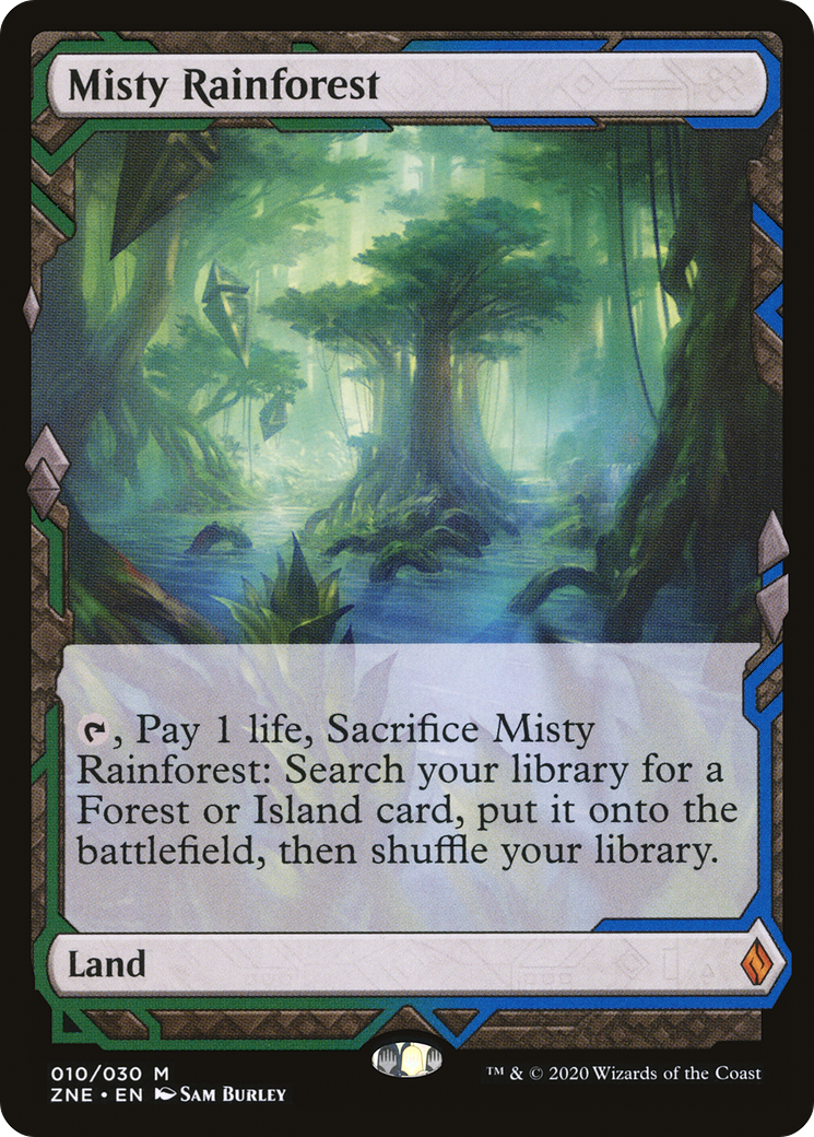 Misty Rainforest (ZNE-010) - Zendikar Rising Expeditions Foil - Premium MTG Single from Wizards of the Coast - Just $13.61! Shop now at Game Crave Tournament Store