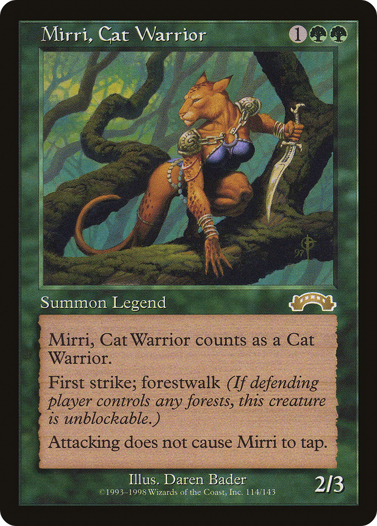 Mirri, Cat Warrior (EXO-114) - Exodus - Premium MTG Single from Wizards of the Coast - Just $0.63! Shop now at Game Crave Tournament Store