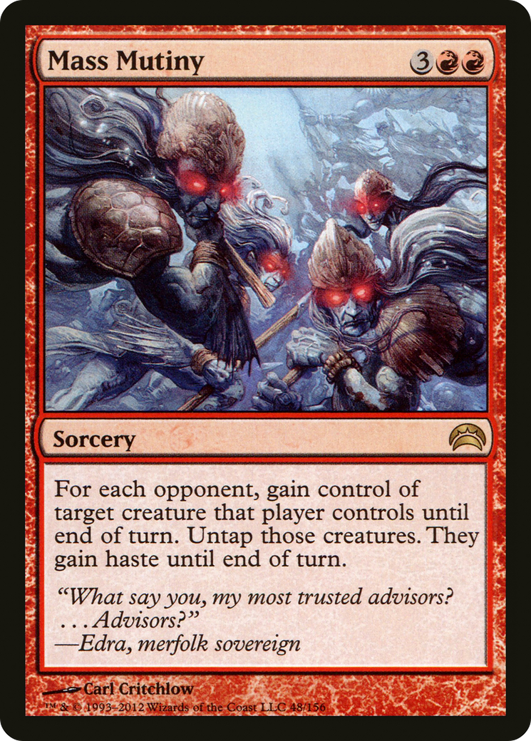 Mass Mutiny (PC2-048) - Planechase 2012 - Premium MTG Single from Wizards of the Coast - Just $0.20! Shop now at Game Crave Tournament Store