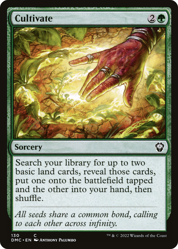 Cultivate (DMC-130) - Dominaria United Commander - Premium MTG Single from Wizards of the Coast - Just $0.22! Shop now at Game Crave Tournament Store