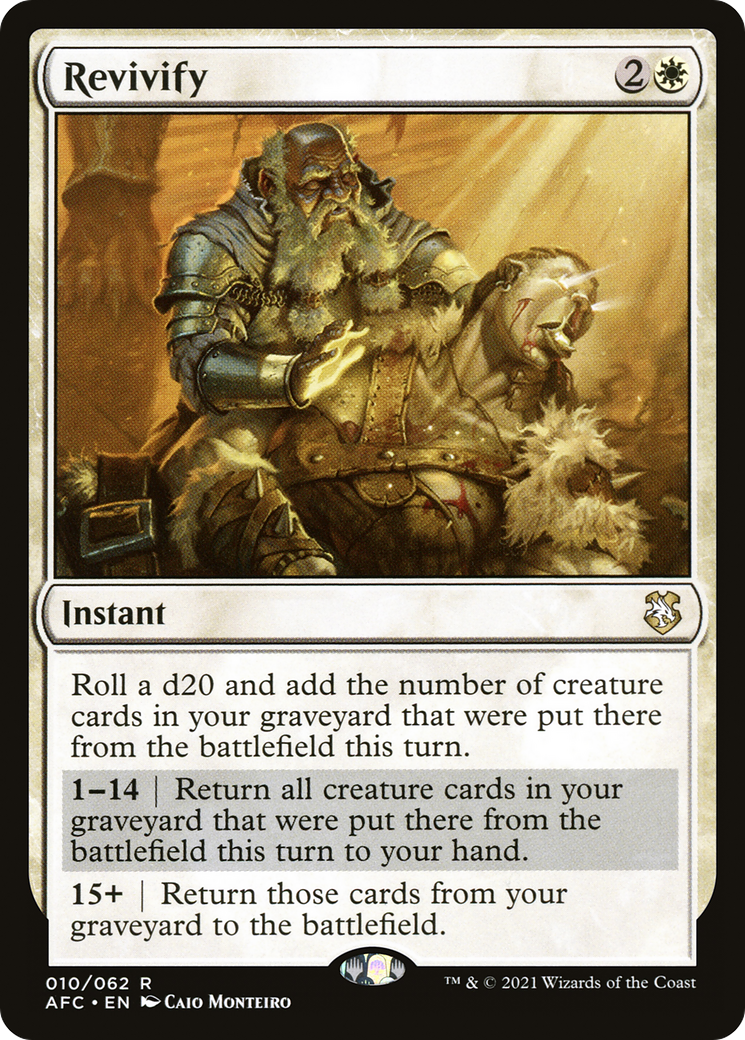 Revivify (AFC-010) - Forgotten Realms Commander - Premium MTG Single from Wizards of the Coast - Just $0.39! Shop now at Game Crave Tournament Store