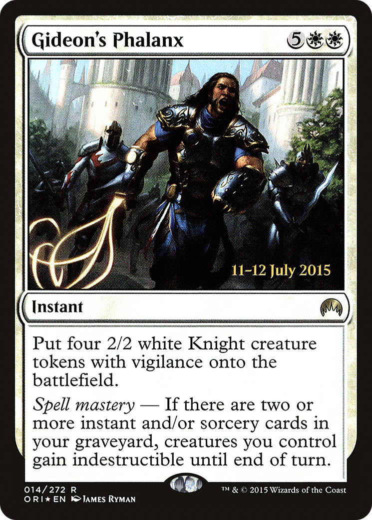 Gideon's Phalanx (PORI-14S) - Magic Origins Promos Foil - Premium MTG Single from Wizards of the Coast - Just $0.08! Shop now at Game Crave Tournament Store