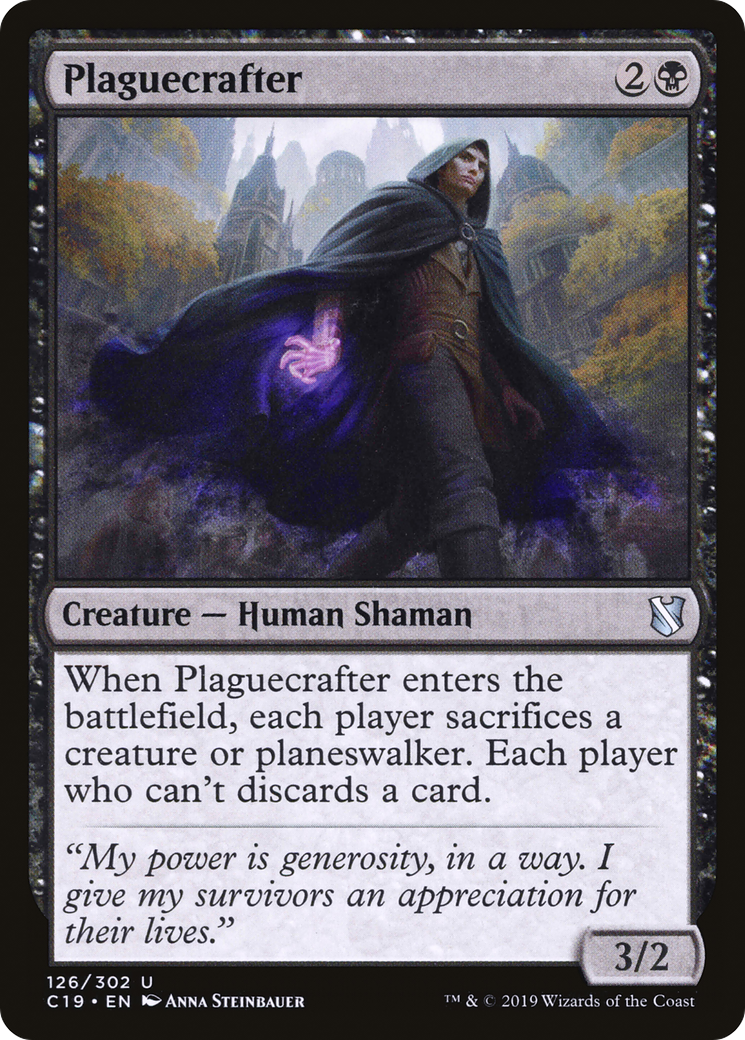 Plaguecrafter (C19-126) - Commander 2019 - Premium MTG Single from Wizards of the Coast - Just $0.08! Shop now at Game Crave Tournament Store