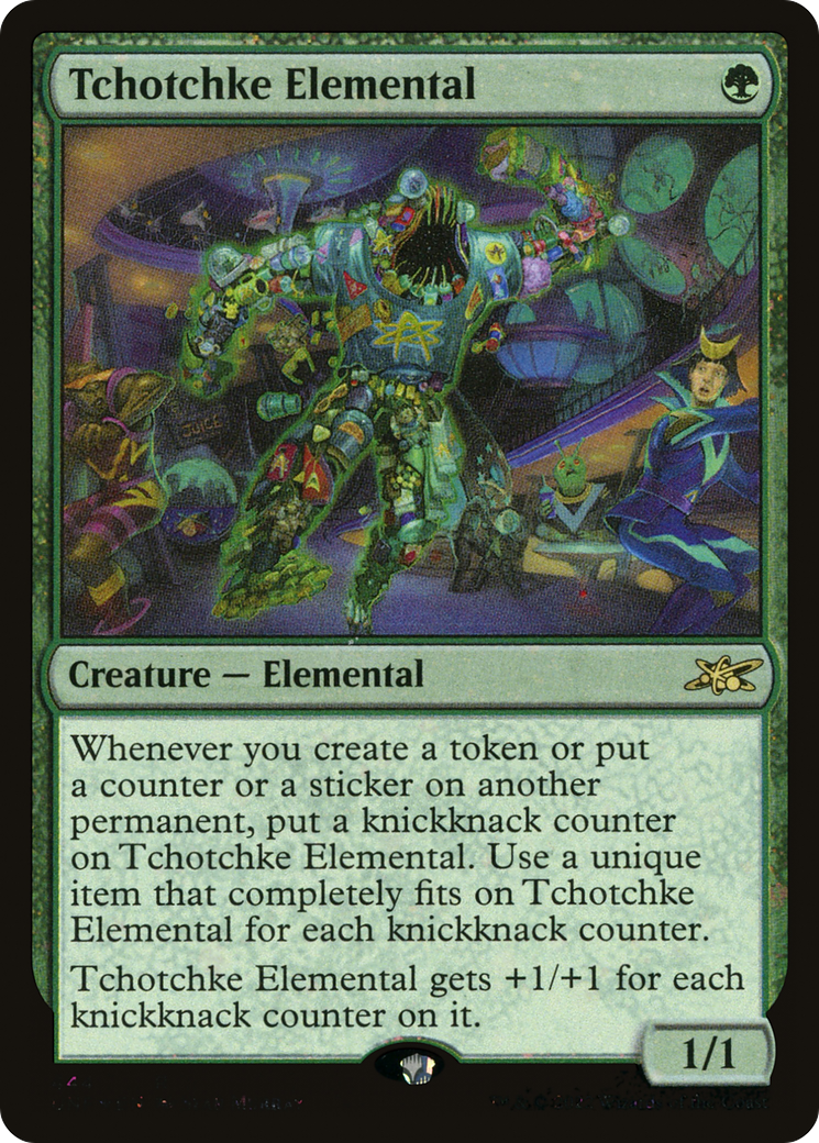 Tchotchke Elemental (UNF-444) - Unfinity Foil - Premium MTG Single from Wizards of the Coast - Just $0.08! Shop now at Game Crave Tournament Store