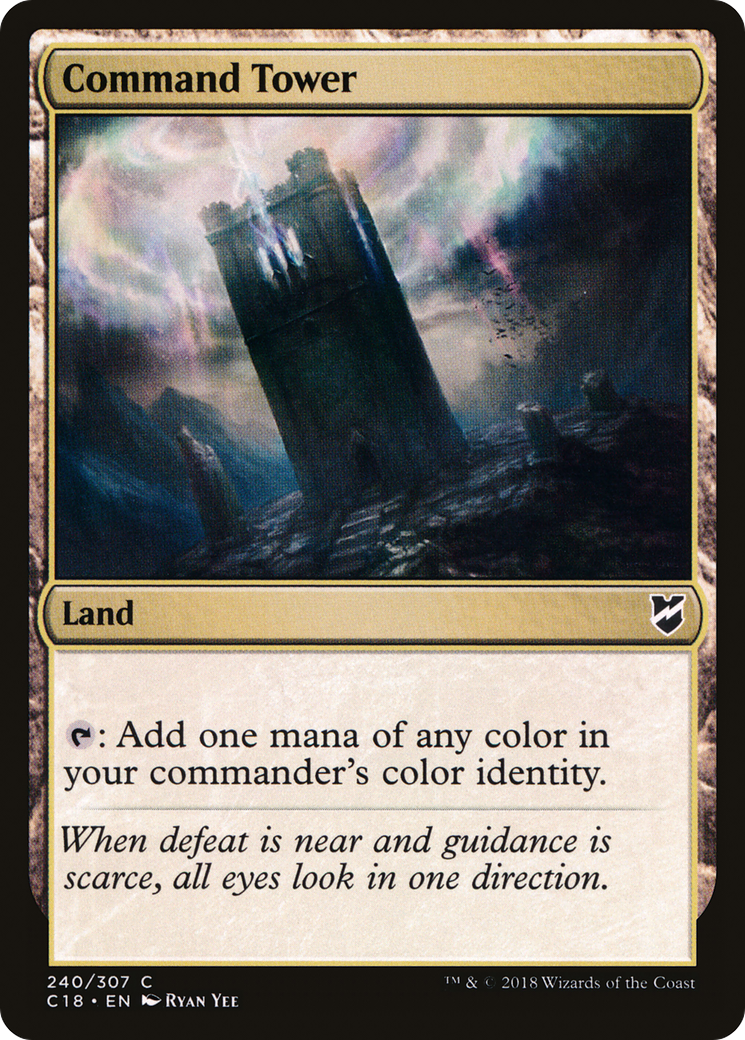 Command Tower (C18-240) - Commander 2018 - Premium MTG Single from Wizards of the Coast - Just $0.09! Shop now at Game Crave Tournament Store