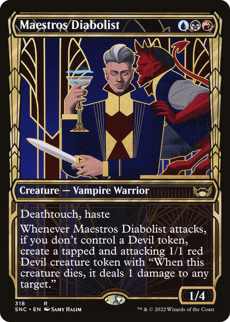 Maestros Diabolist (SNC-318) - Streets of New Capenna: (Showcase) - Premium MTG Single from Wizards of the Coast - Just $0.25! Shop now at Game Crave Tournament Store