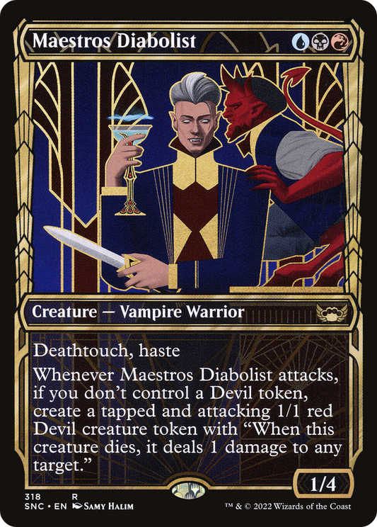 Maestros Diabolist (SNC-318) - Streets of New Capenna: (Showcase) - Premium MTG Single from Wizards of the Coast - Just $0.25! Shop now at Game Crave Tournament Store