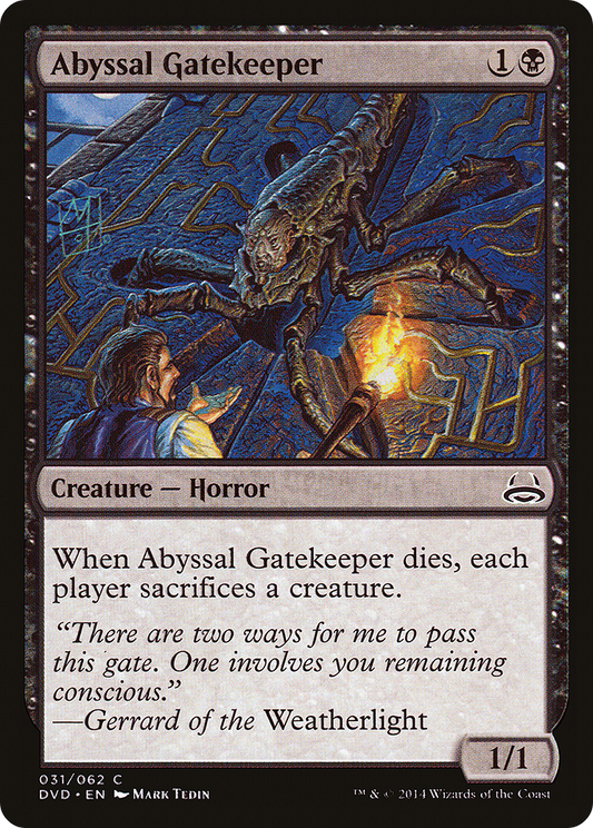 Abyssal Gatekeeper (DVD-031) - Duel Decks Anthology: Divine vs. Demonic - Premium MTG Single from Wizards of the Coast - Just $0.08! Shop now at Game Crave Tournament Store