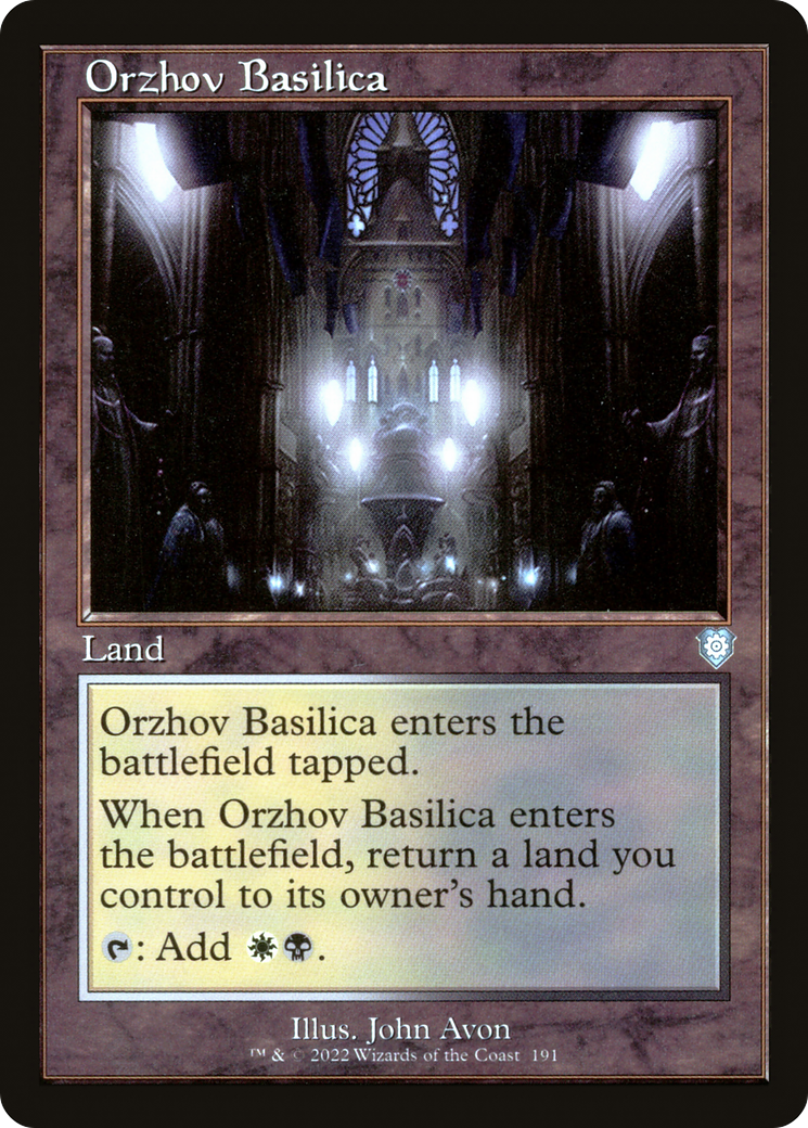Orzhov Basilica (BRC-191) - The Brothers' War Commander - Premium MTG Single from Wizards of the Coast - Just $0.08! Shop now at Game Crave Tournament Store
