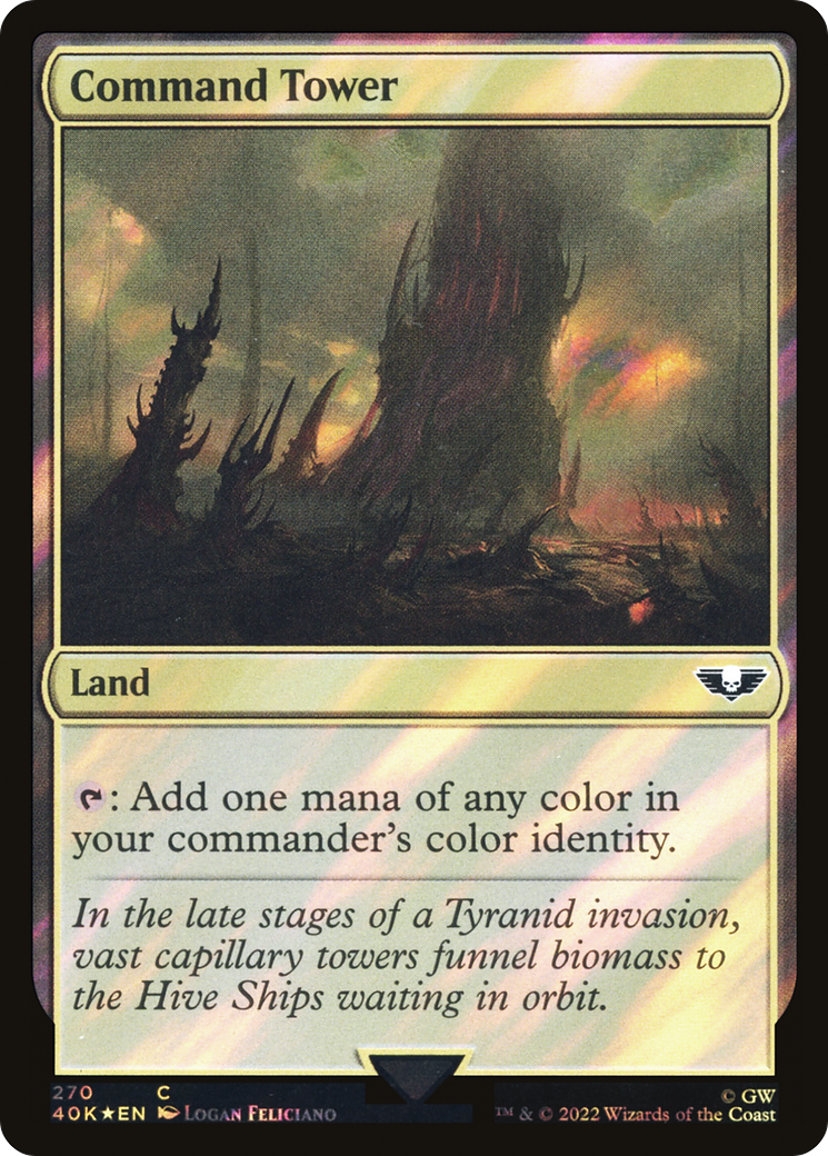 Command Tower (40K-270★) - Warhammer 40,000 Commander Foil - Premium MTG Single from Wizards of the Coast - Just $1.07! Shop now at Game Crave Tournament Store