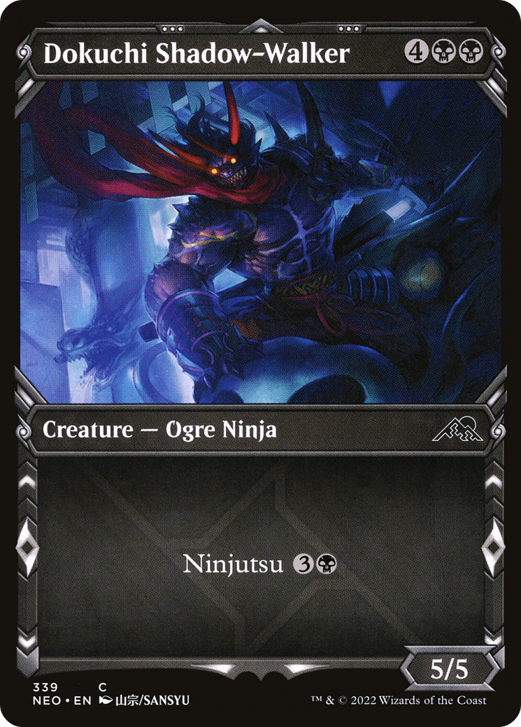 Dokuchi Shadow-Walker (NEO-339) - Kamigawa: Neon Dynasty: (Showcase) - Premium MTG Single from Wizards of the Coast - Just $0.08! Shop now at Game Crave Tournament Store