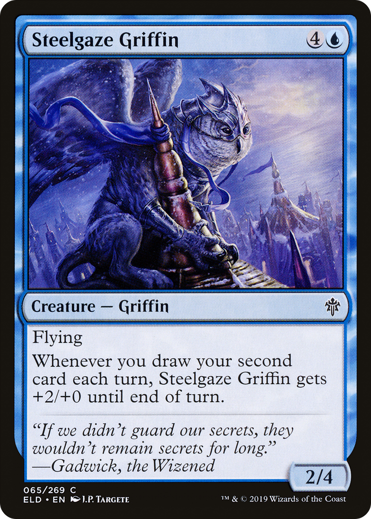 Steelgaze Griffin (ELD-065) - Throne of Eldraine - Premium MTG Single from Wizards of the Coast - Just $0.25! Shop now at Game Crave Tournament Store