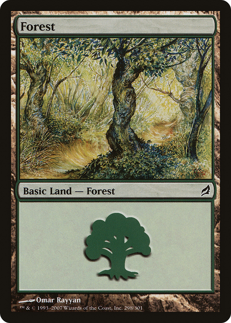 Forest (LRW-298) - Lorwyn Foil - Premium MTG Single from Wizards of the Coast - Just $0.68! Shop now at Game Crave Tournament Store