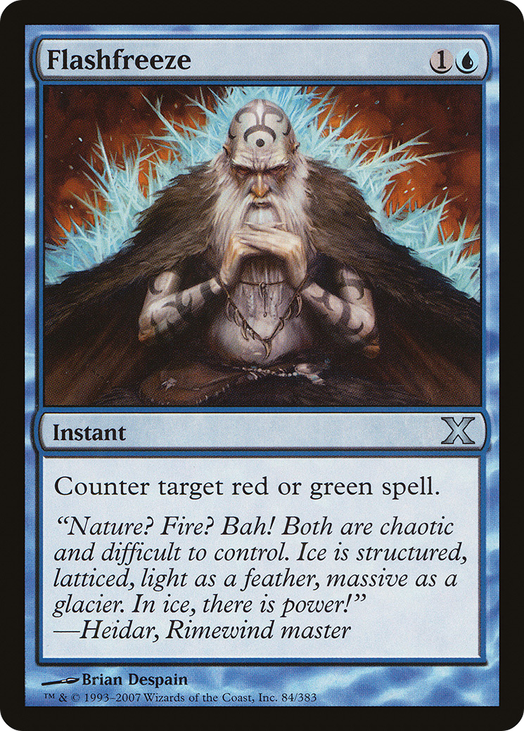 Flashfreeze (10E-084) - Tenth Edition - Premium MTG Single from Wizards of the Coast - Just $0.25! Shop now at Game Crave Tournament Store