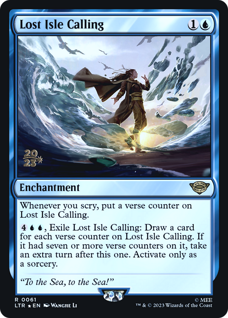 Lost Isle Calling (PLTR-61S) - Tales of Middle-earth Promos Foil - Premium MTG Single from Wizards of the Coast - Just $1.15! Shop now at Game Crave Tournament Store