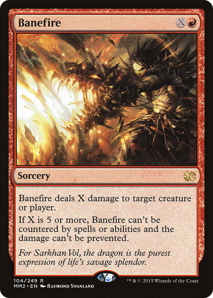 Banefire (MM2-104) - Modern Masters 2015 - Premium MTG Single from Wizards of the Coast - Just $0.44! Shop now at Game Crave Tournament Store