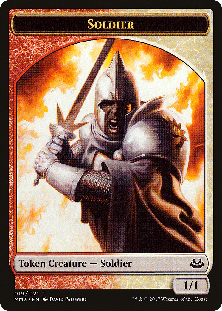 Soldier (TMM3-019) - Modern Masters 2017 Tokens - Premium MTG Single from Wizards of the Coast - Just $0.25! Shop now at Game Crave Tournament Store