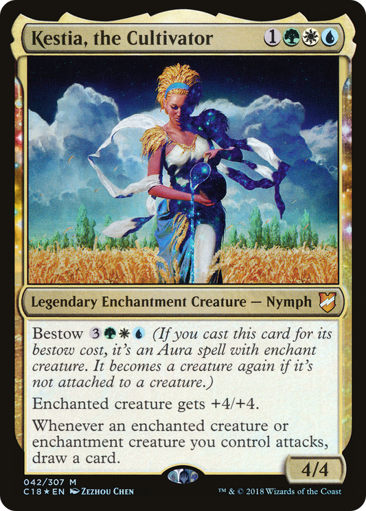 Kestia, the Cultivator (C18-042) - Commander 2018: (nyxtouched) Foil - Premium MTG Single from Wizards of the Coast - Just $0.82! Shop now at Game Crave Tournament Store